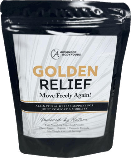 Golden Relief 4 oz pouch, all-natural herbal support for joint comfort and mobility